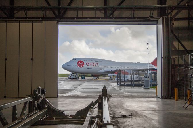 <strong>Jumbo jet: </strong>Virgin Orbit brought Cosmic Girl, a modified 747, as Newquay's rocket launcher.