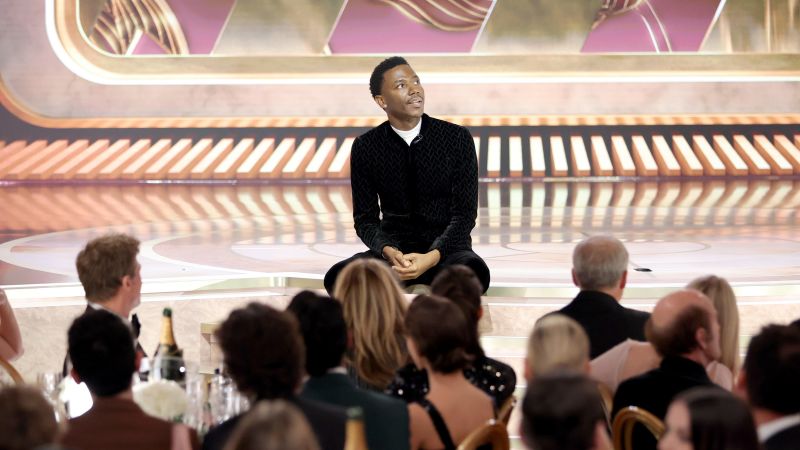 The Golden Globes return to NBC, as Jerrod Carmichael addresses the controversy head-on | CNN