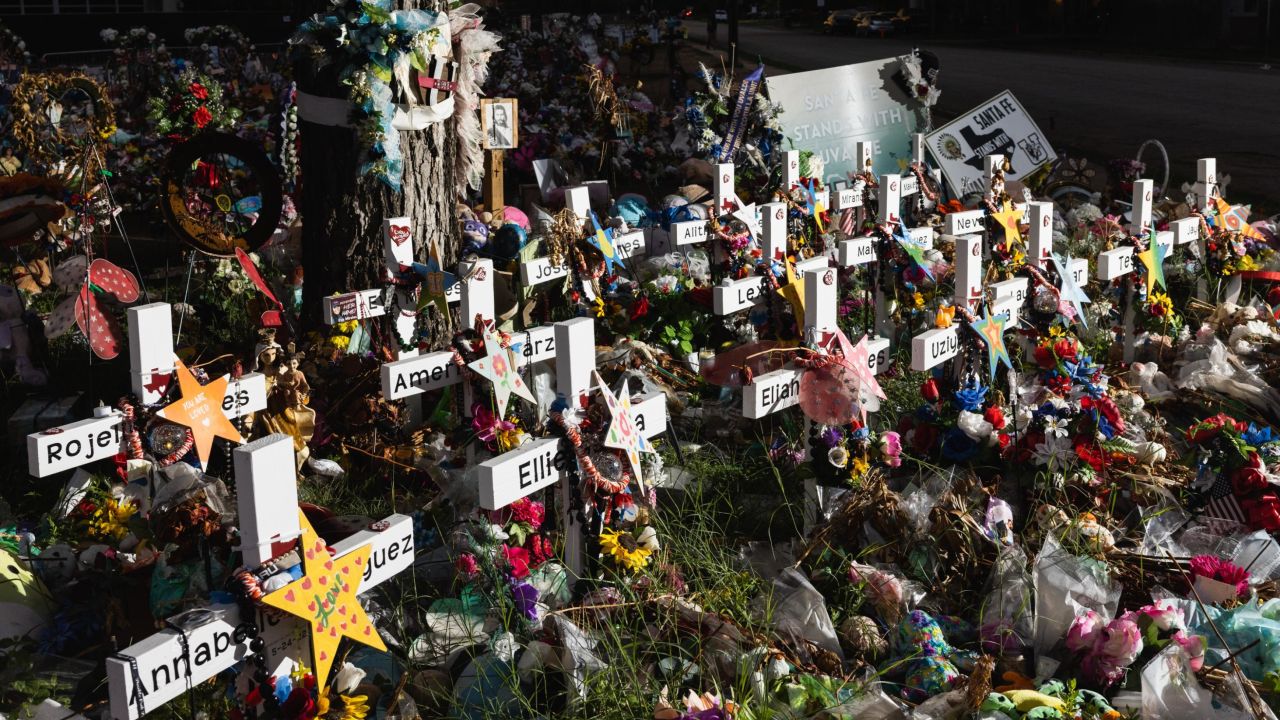 Two teachers and 19 children died in the massacre.