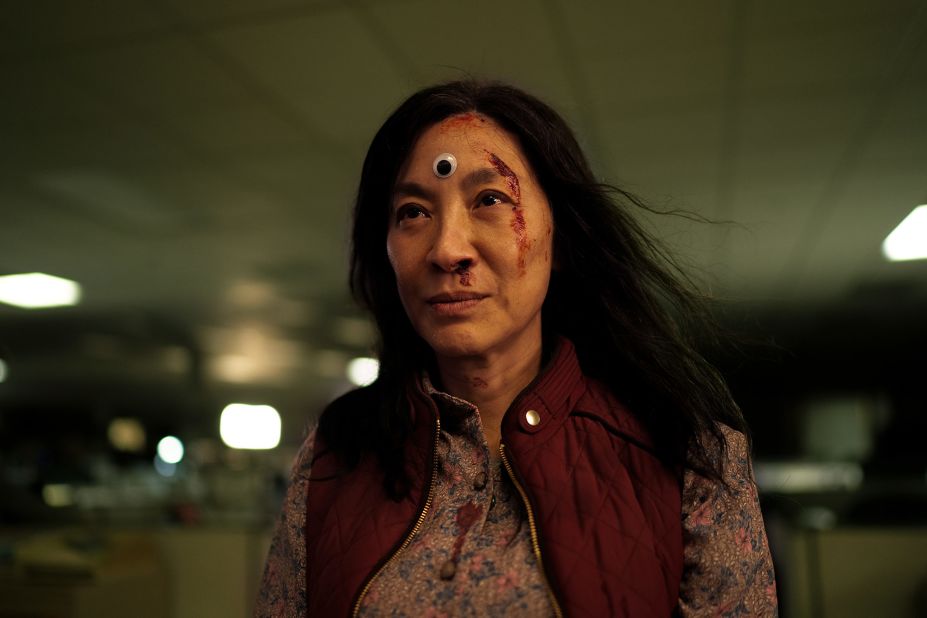 <strong>Best actress in a motion picture — musical or comedy:</strong> Michelle Yeoh, "Everything Everywhere All At Once" 