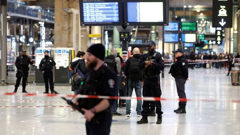 Gare du Nord: At least six injured in suspected knife attack at Paris Central railway station