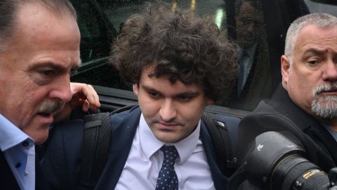 FTX founder Sam Bankman-Fried arrives pleaded not guilty to fraud and conspiracy charges in Manhattan on January 3. 