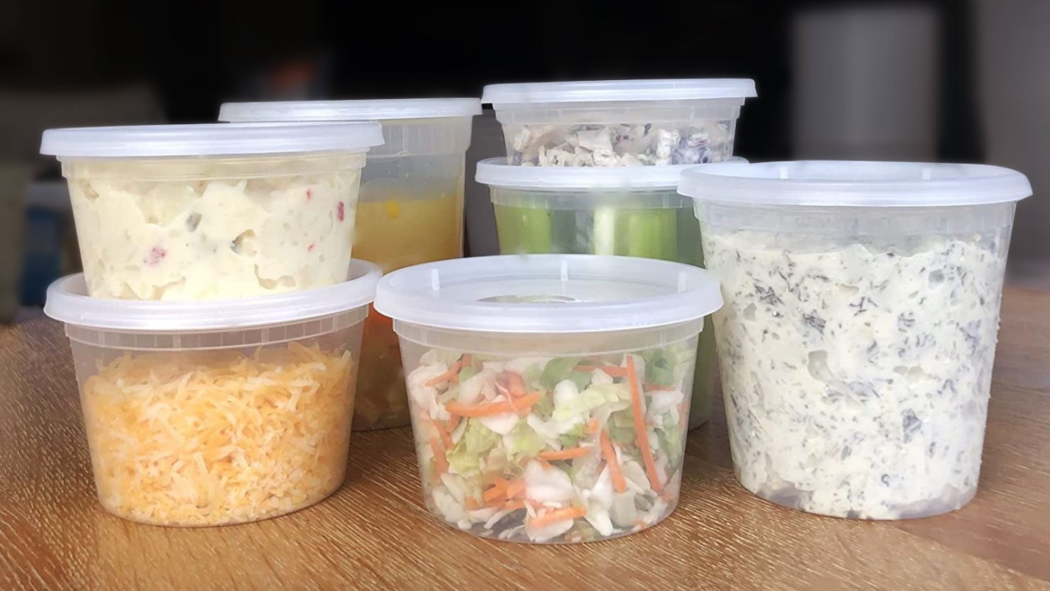 Plastic Containers With Lids, Meal Prep Containers, Take Out