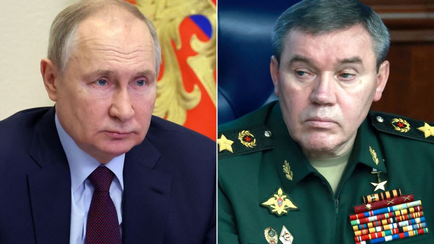 Vladimir Putin Valery Gerasimov split
