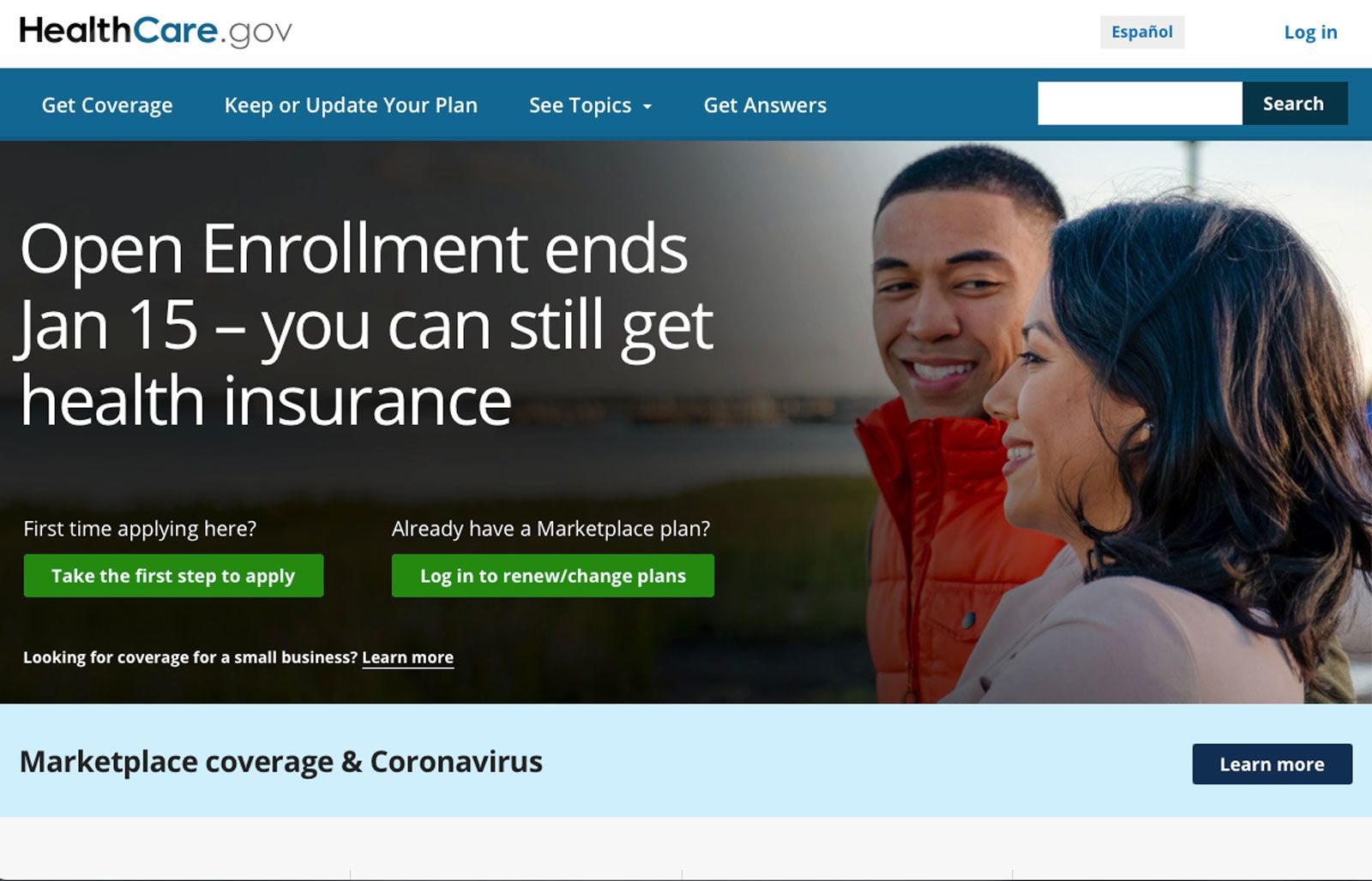 i need to change my healthcare application obamacare