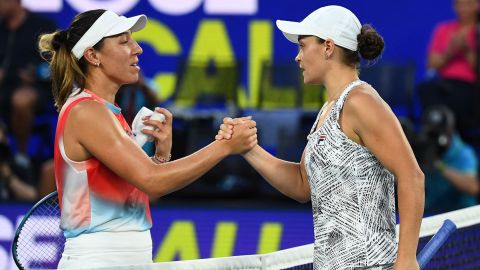 Australian Ashleigh Barty beat Pegula in the Australian Open quarter-finals last year.