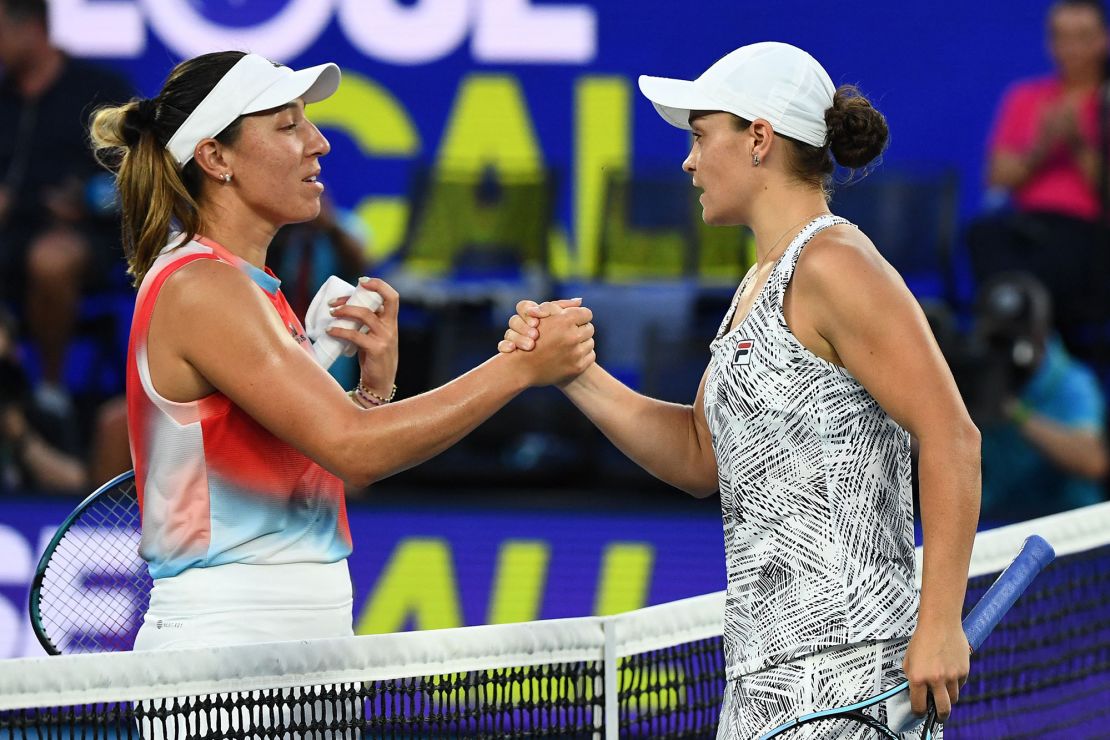 Australia's Ashleigh Barty defeated Pegula in the quarterfinals of last year's Australian Open.