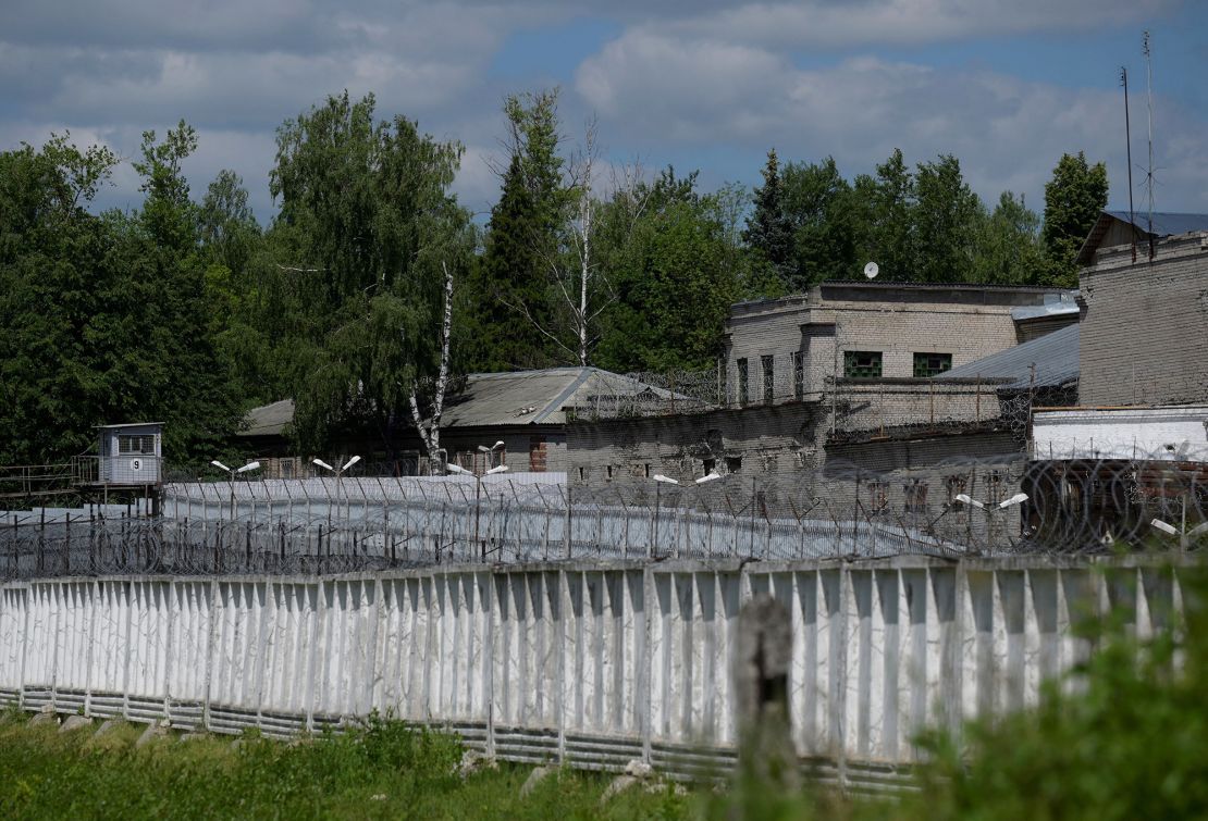 A photograph taken on June 23, 2022 shows the IK-6 penal colony to which Alexey Navalny was transferred near the village of Melekhovo, in Vladimir region.