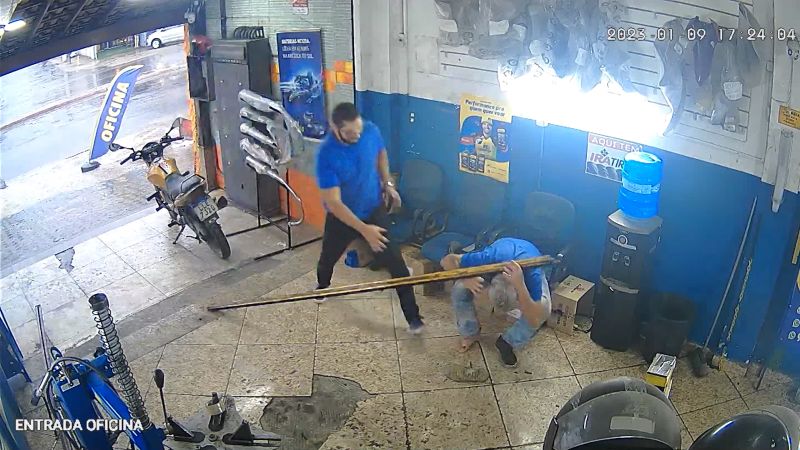 Funny mishap at car shop goes viral | CNN
