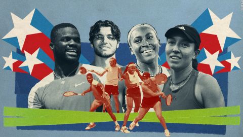 From left to right, Frances Tiafoe, Taylor Fritz, Coco Gauff, and Jessica Pegula have all had strong starts to the year. 