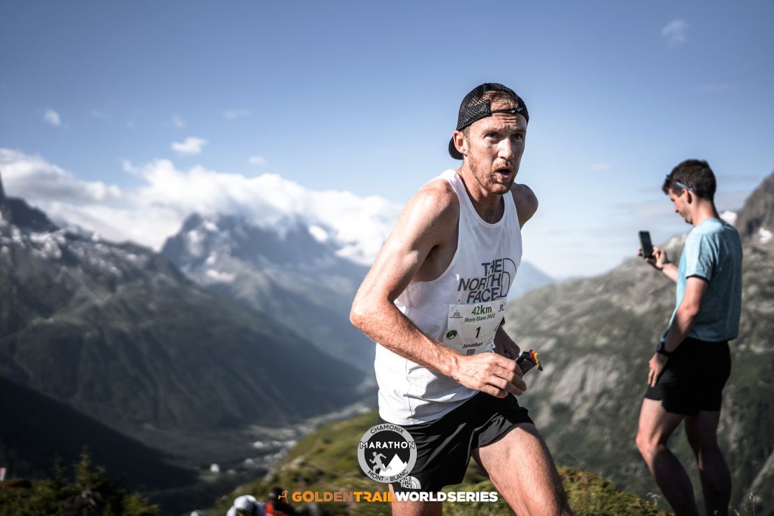 Albon competes in last year's Marathon du Mont-Blanc in Chamonix, France. 