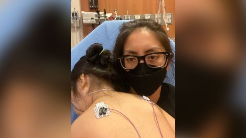 Stephanie Archinas-Murphin and her daughter, Margot, wait in the ER for the third time. This time, Margot was hospitalized.