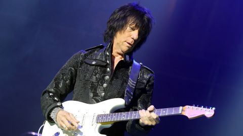 Rock guitarist Jeff Beck died of bacterial meningitis.  He is presented at the Royal Albert Hall on May 14, 2014, in London.
