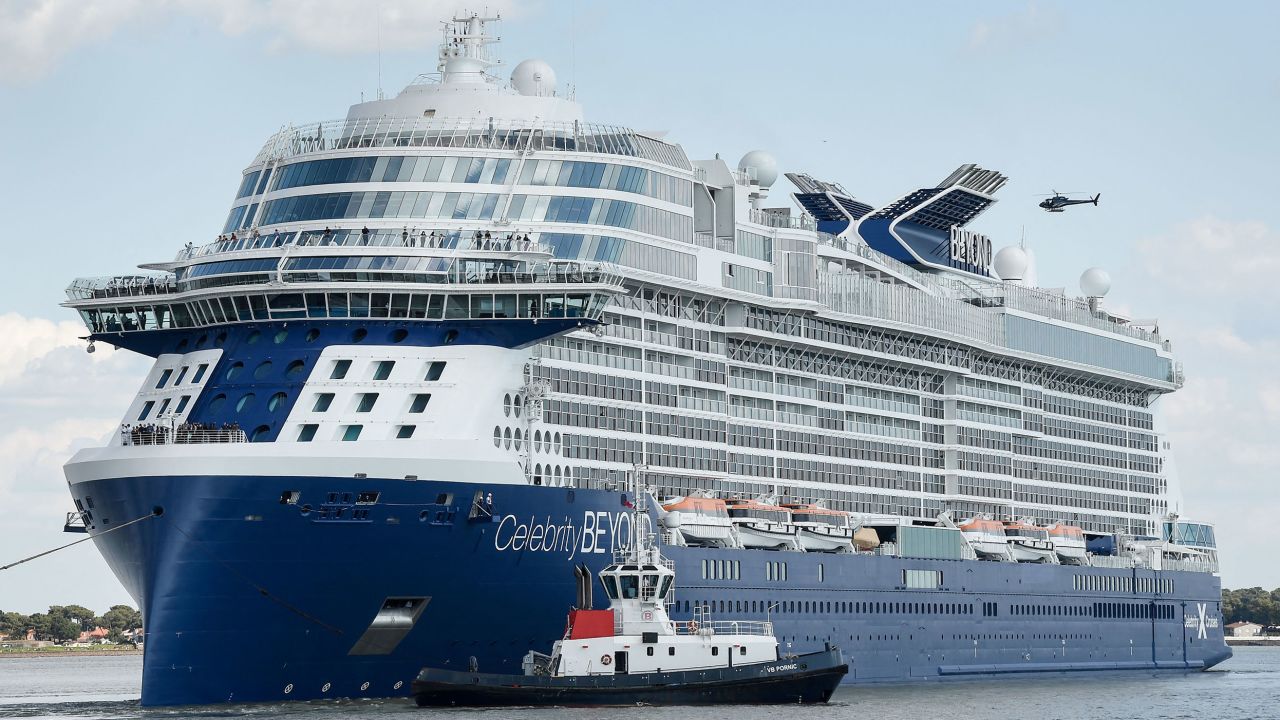 The Celebrity Beyond leaves western France in April 2022. The ship's maiden voyage was a Western Europe cruise that set sail later that month.