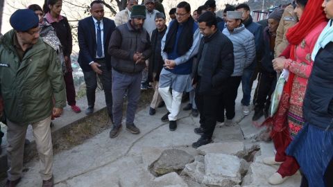 Over the weekend, Dhami visited Joshimath and assured all possible help to the affected families.