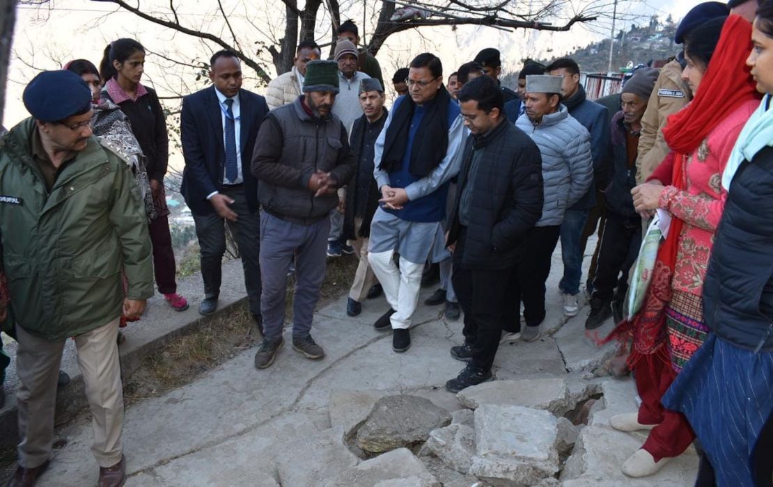 Over the weekend, Dhami visited Joshimath and assured all possible help to the affected families. 