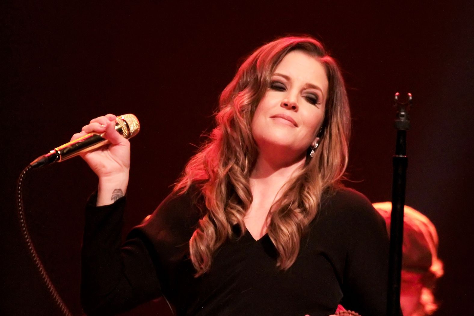 Presley performs in Atlantic City, New Jersey, in 2012.
