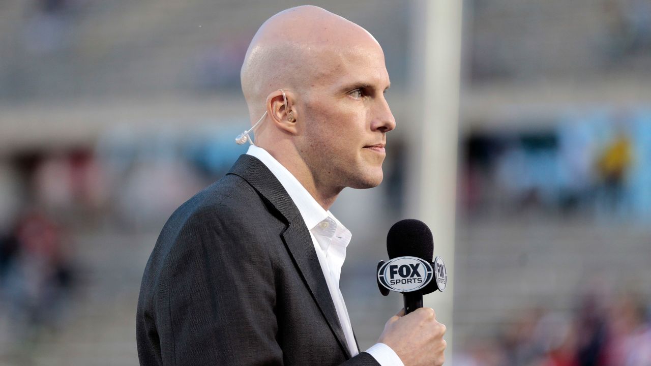 Wahl talks at the US Men's National Team game against Ecuador at Rentschler Field in East Hartford, Connecticut in 2014.
