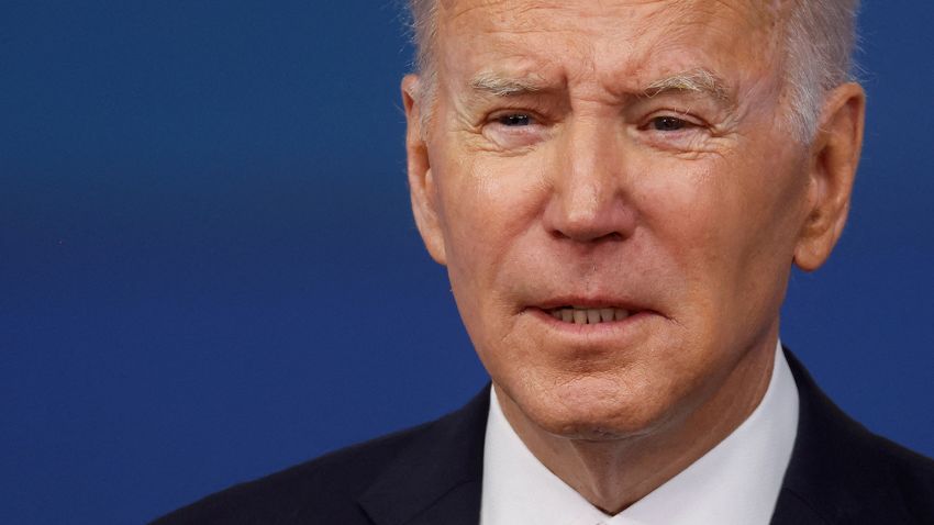 U.S. President Joe Biden delivers remarks on the economy from an auditorium on the White House campus in Washington, U.S. January 12, 2023. 