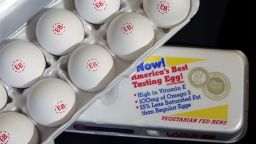 Eggland's Best eggs are seen at the company's research facility in Pennsylvania.