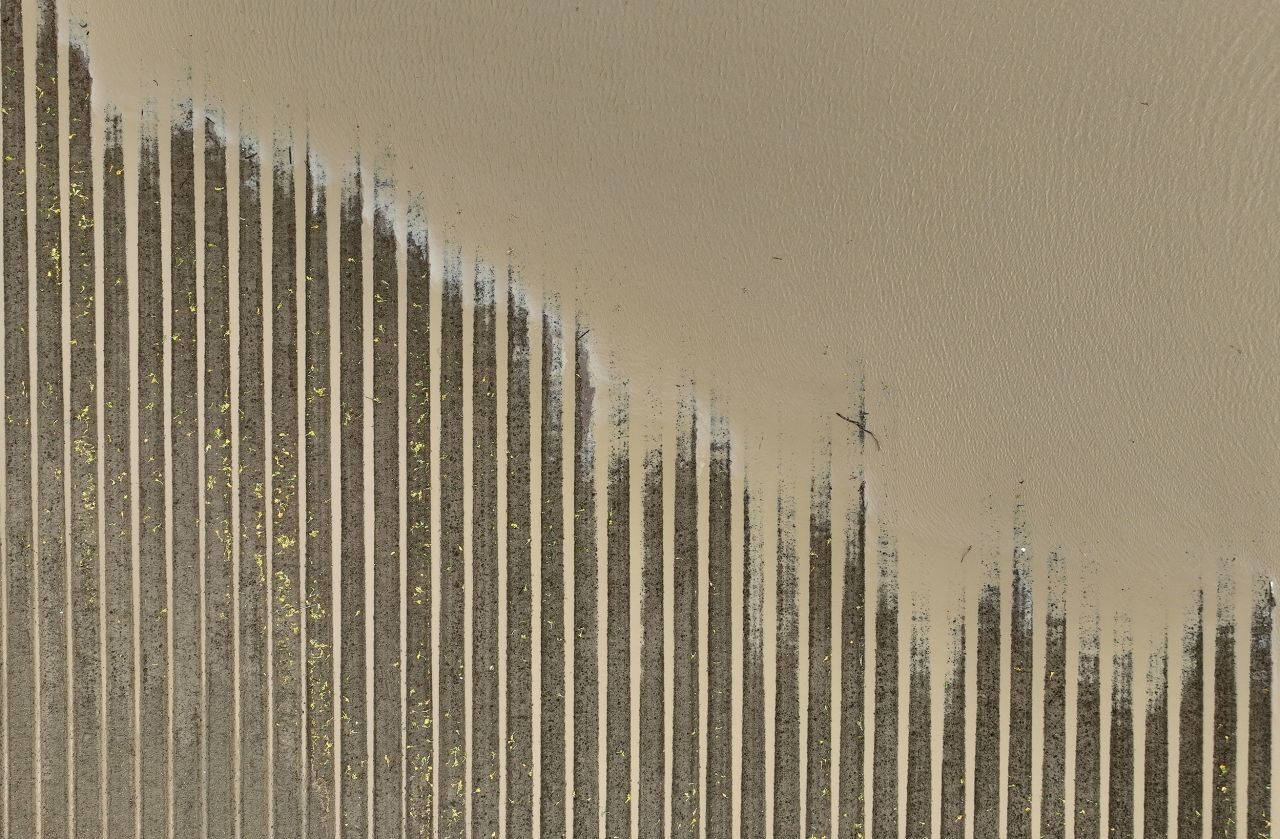 A flooded field is seen in Salinas as the Salinas River begins to overflow its banks on Friday, January 13.