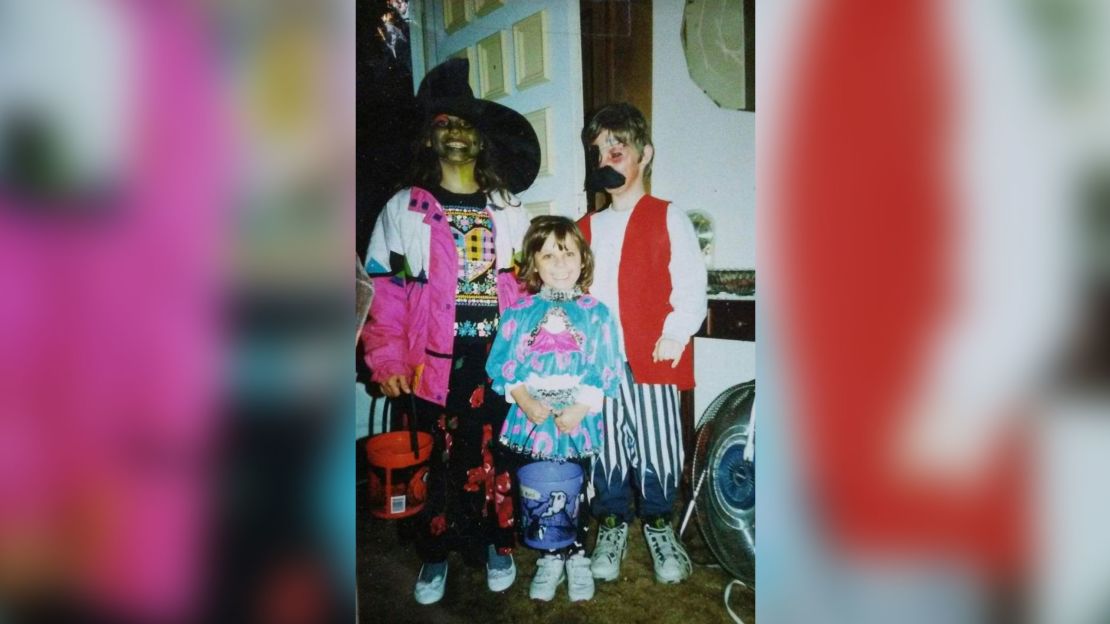 Kayla Rolland, front, is seen here with her siblings in an undated picture. 