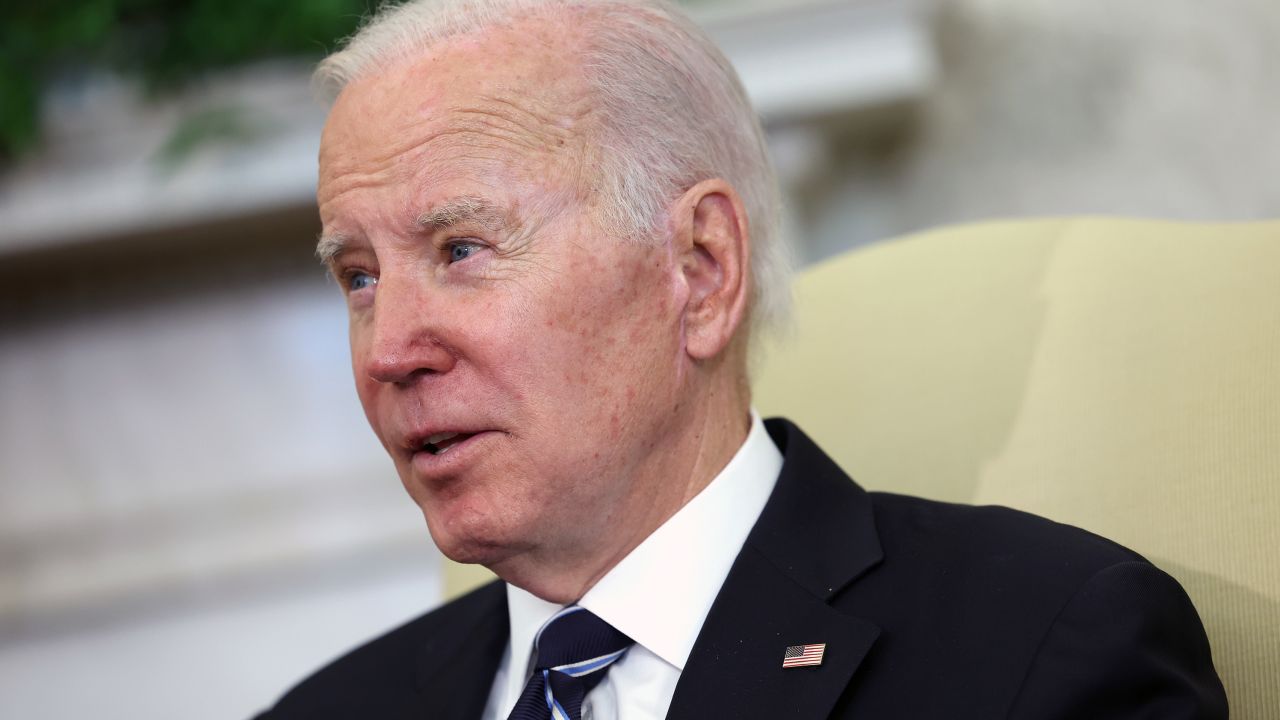 WASHINGTON, DC - JANUARY 13: U.S. President Joe Biden participates in a meeting with Japanese Prime Minister Kishida Fumio in the Oval Office at the White House on January 13, 2023 in Washington, DC. Fumio is meeting with Biden to reaffirm the U.S.-Japan strategic relationship in the Indo-Pacific as military tensions rise in the region. (Photo by Kevin Dietsch/Getty Images)