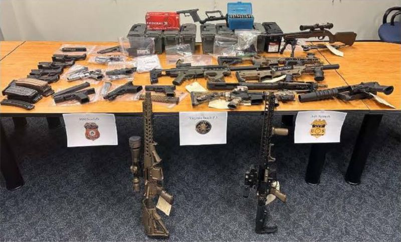 Virginia Beach Man Arrested After Machine Gun, Illegal Firearms Found ...