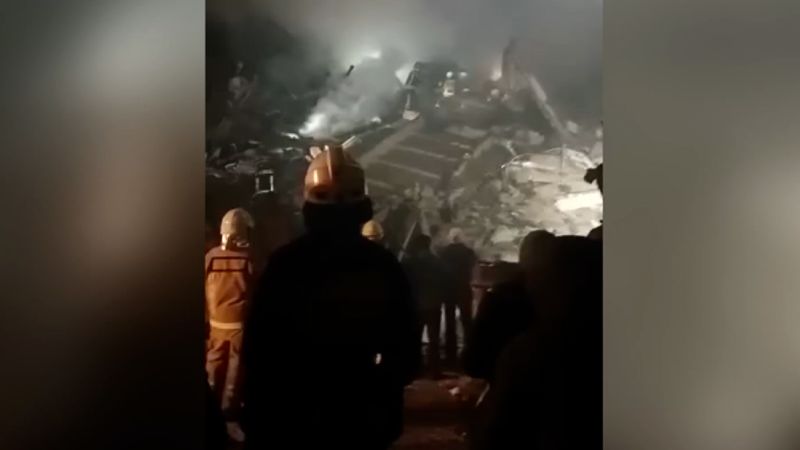 Rescuers call out to woman trapped in rubble after Russian missile strike | CNN