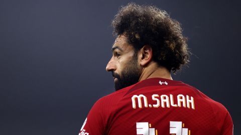 Salah has scored just seven league goals this season. 