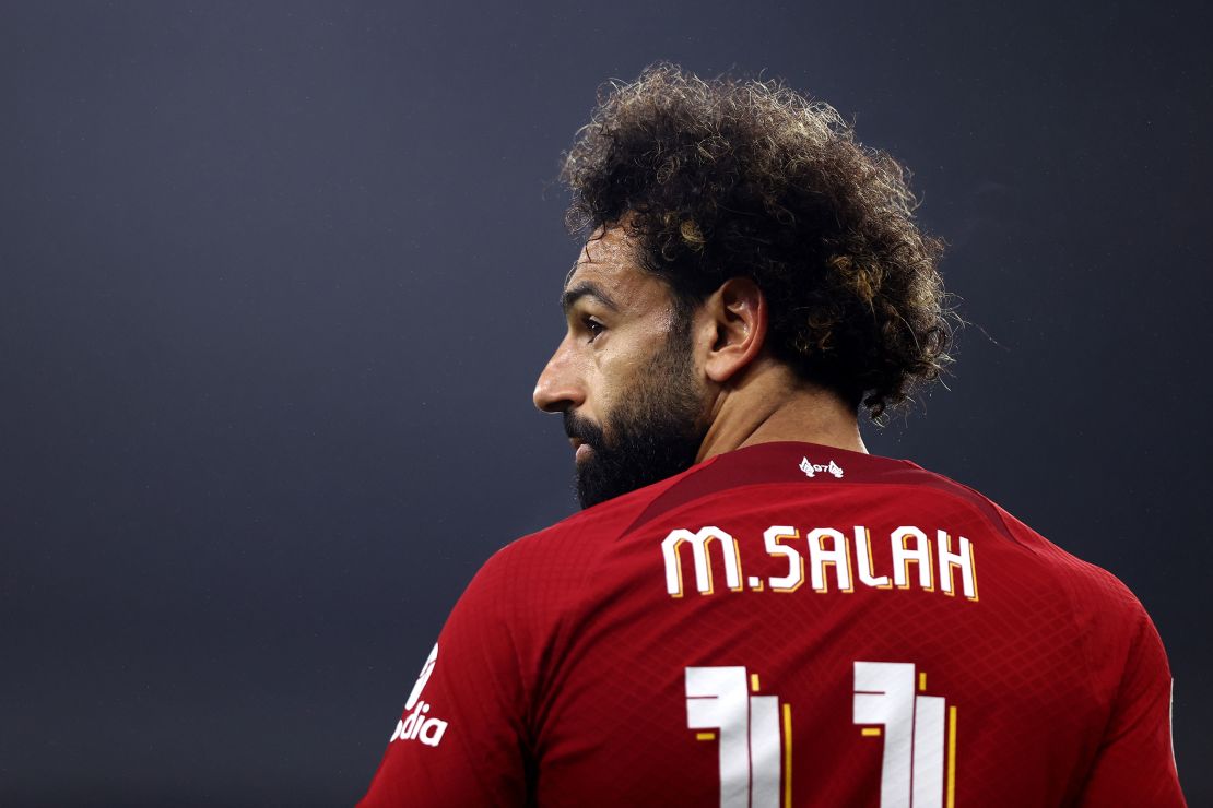 Salah has scored just seven league goals this season. 