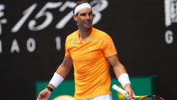 Mandatory Credit: Photo by Ella Ling/Shutterstock (13714308ch)Rafael Nadal of Spain smilesAustralian Open, Day One, Tennis, Melbourne Park, Melbourne, Australia - 16 Jan 2023
