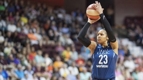 Maya Moore in action for the Minnesota Lynx in the WNBA.
