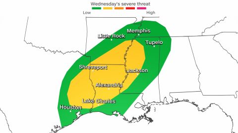 Another round of storms is set to impact the South this week.