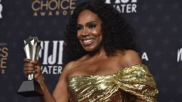 Sheryl Lee Ralph poses in the press room with the award for best supporting actress in a comedy series for "Abbott Elementary" at the 28th annual Critics Choice Awards at The Fairmont Century Plaza Hotel on Sunday, January 15, 2023, in Los Angeles.