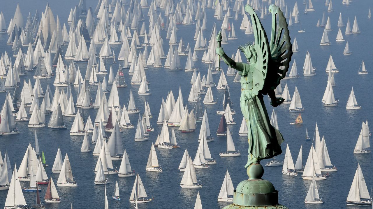 The annual Barcolana regatta brings hundreds of boats to the Gulf of Trieste.