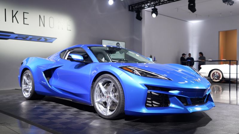 See the first electrified and fastest-accelerating Corvette | CNN Business