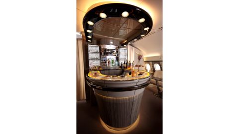 This upcycled Emirates plane bar sold for $50,000.