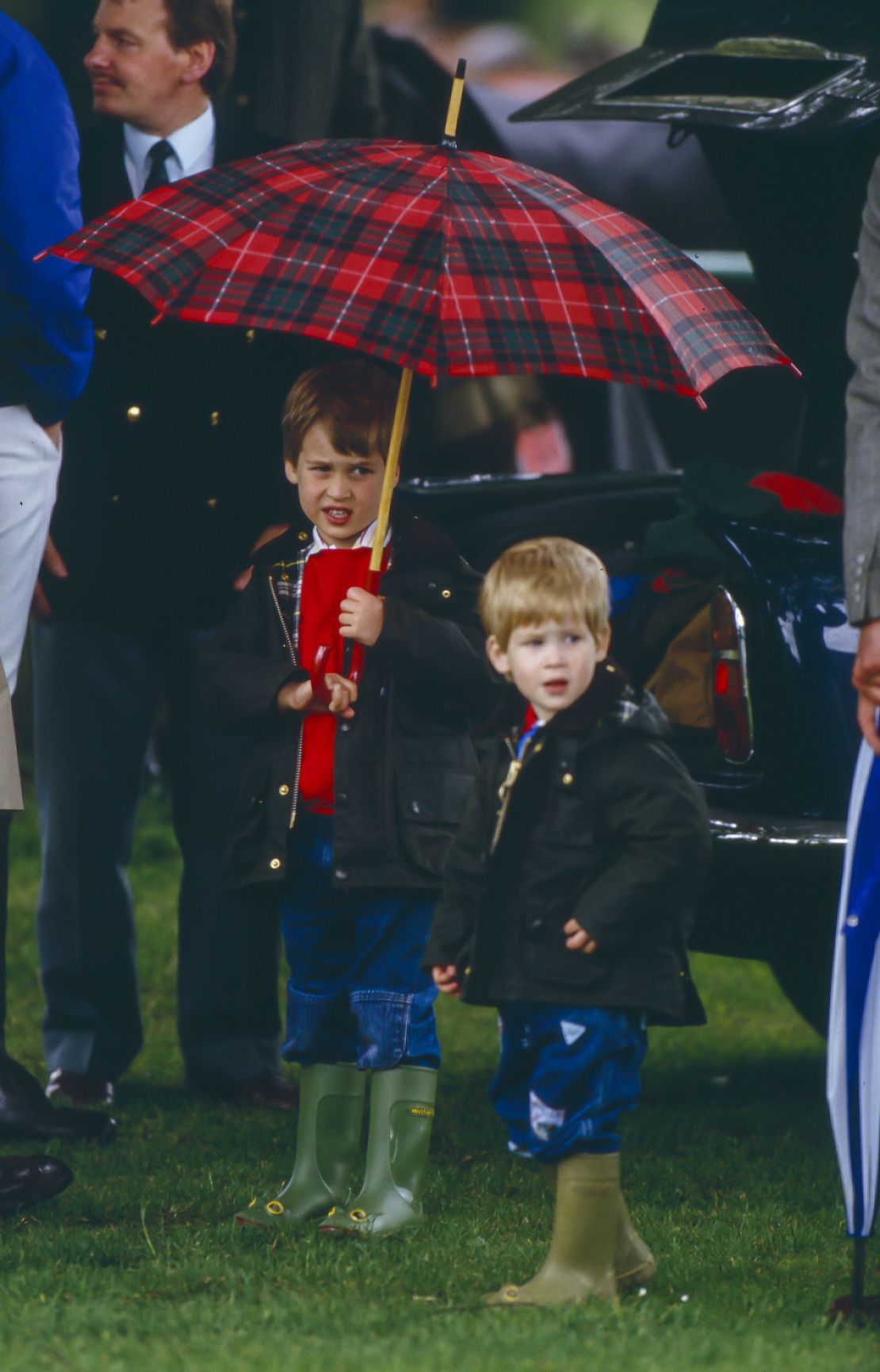 Prince William and Prince Harry famously wore Wellipets to watch Prince Charles play Polo at Cirencester Polo Club  on June 6, 1987, in Windsor.
