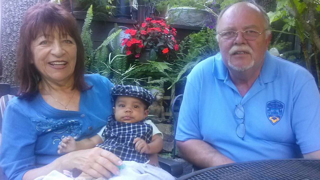 <strong>Grandparents: </strong>Flash forward a few decades, and Carolyn and Chris now have grandchildren, here they are with one of their grandsons. The couple love spending time with their family.
