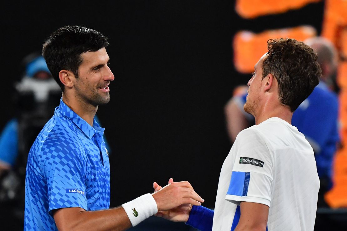 Carballés Baena gave Djokovic a stern test in the opening round.