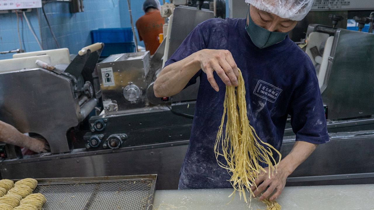 <strong>Longevity noodles: </strong>Hong Kong's Aberdeen Yau Kee Noodles Factory, founded in the 1950s, is busy producing noodles ahead of the Spring Festival (Lunar New Year). Long noodles are a symbol of longevity in Chinese culture, making them a popular dish during festivals and special occasions.