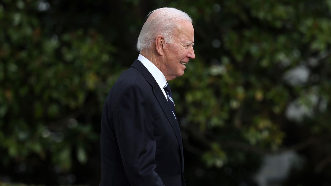 President Joe Biden departs the White House on January 13, 2023, in Washington, DC.