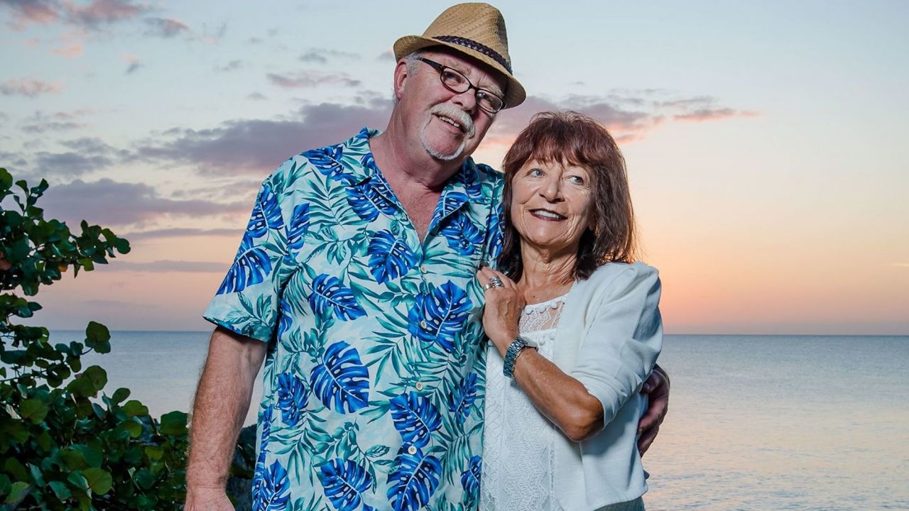 Chris and Carolyn, pictured here on vacation in Jamaica, have been together for over 50 years.
