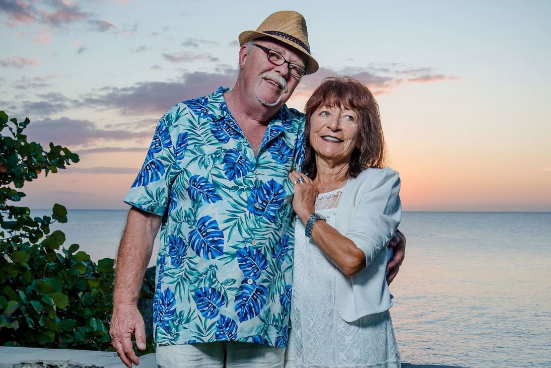 Chris and Carolyn, pictured here on vacation in Jamaica, have been together for over 50 years.