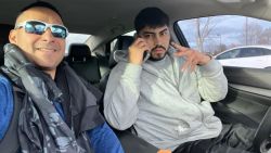 Solomon Peña and José Trujillo are seen in a vehicle together in this image released by the Albuquerque Police Department in an affidavit.