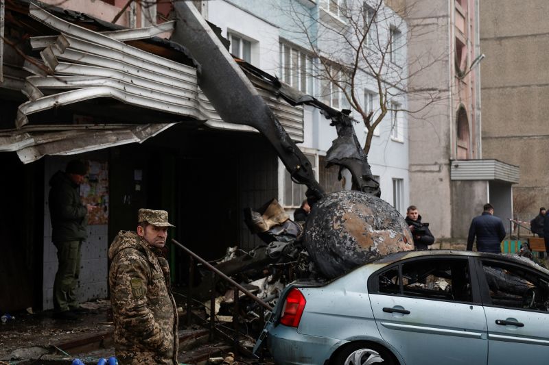 Helicopter Crash Near Kyiv Kills 14, Including Ukrainian Interior ...