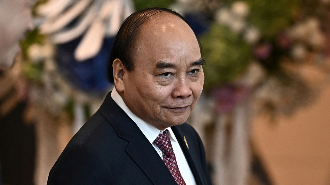 Vietnam's President Nguyen Xuan Phuc at the Asia-Pacific Economic Cooperation summit in Bangkok, in November 2022.