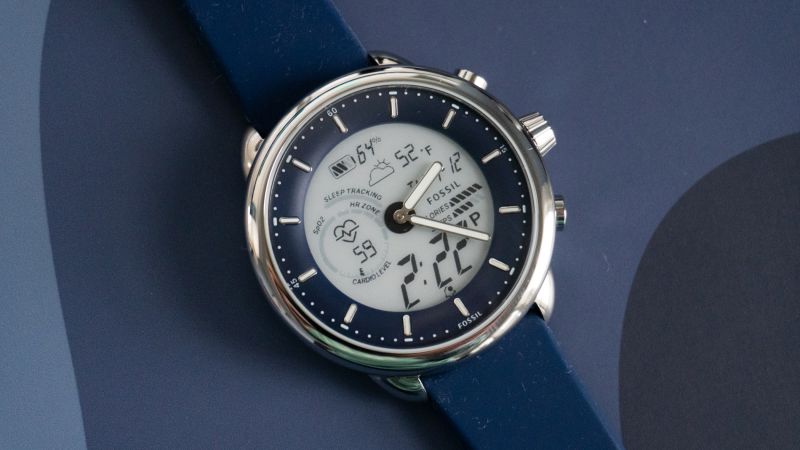 Fossil hybrid outlet blue