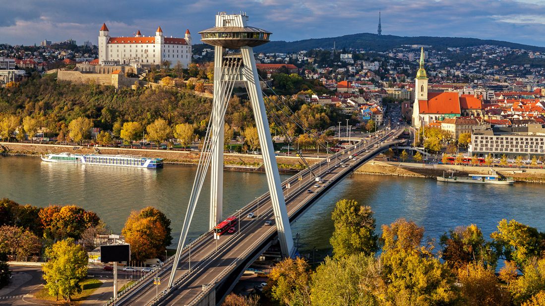 UFO Tower: Just across the River Danube from Bratislava's Old Town, the UFO Tower has stood over the Slovakian capital for more than 50 years. 